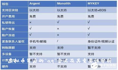 虚拟币背后的“aq”含义及其重要性分析