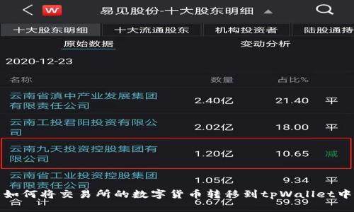  如何将交易所的数字货币转移到tpWallet中？