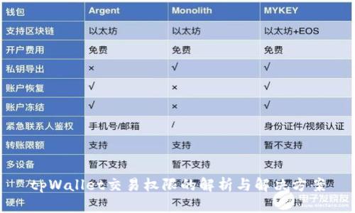 tpWallet交易权限的解析与解决方案